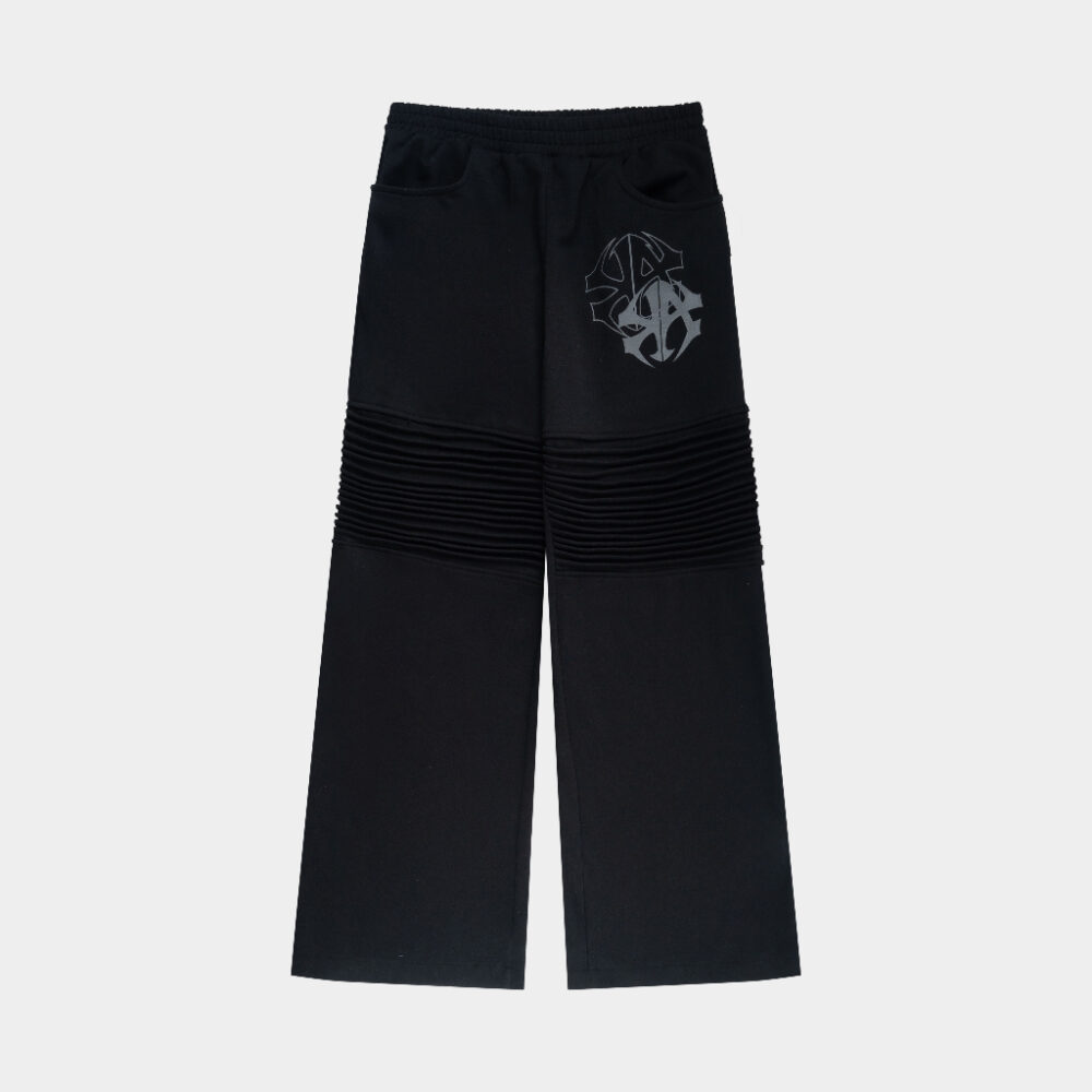 Quần Thun Dài Nỉ | Biker Black Sweatpants