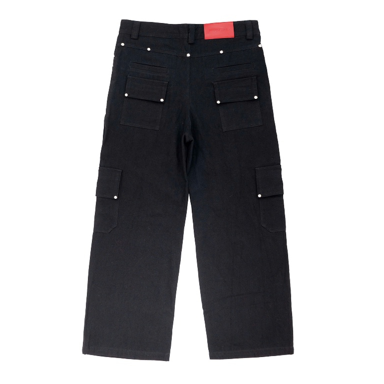Alternative view of Quần Jeans Túi Hộp Unisex | DP BLACK CARGO PANTS