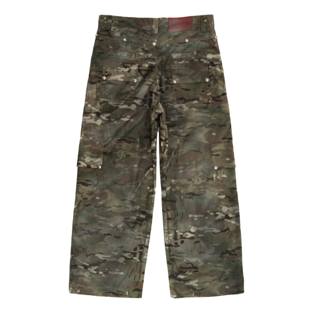 Alternative view of Quần túi hộp hoạ tiết rằn ri unisex | DP WASHED CARGO PANTS
