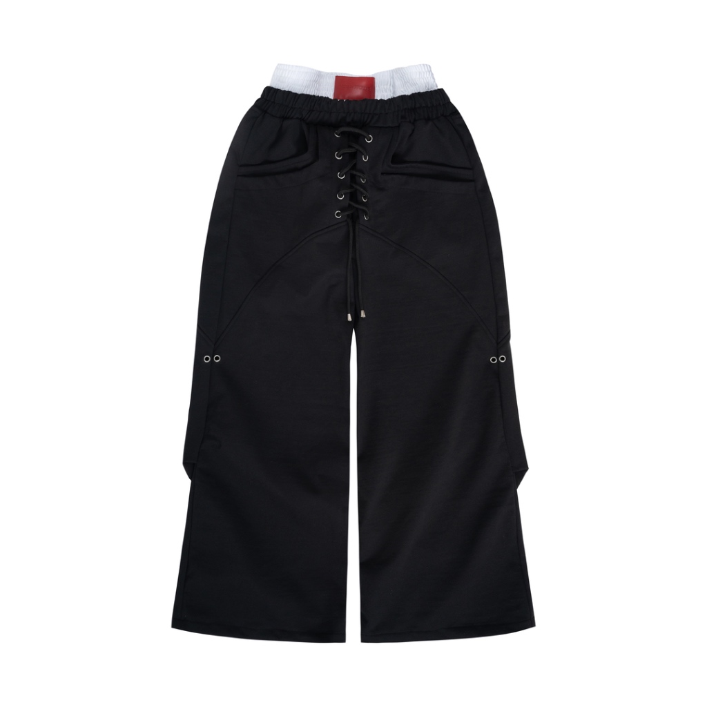 Quần thun dài ống rộng unisex | Double Waistband Sweatpants