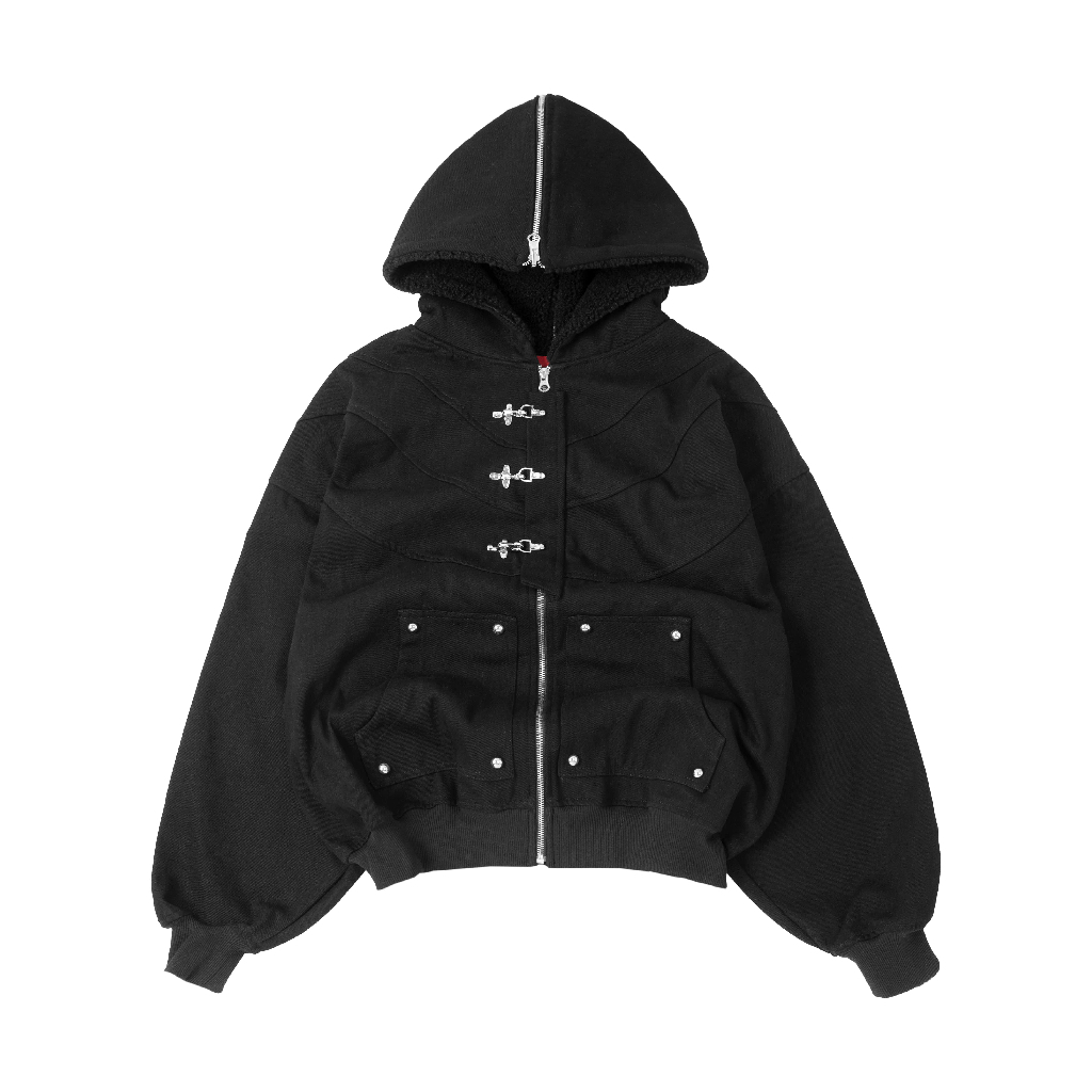 Áo Khoác Denim Dây Kéo Unisex | Umbral Denim Jacket