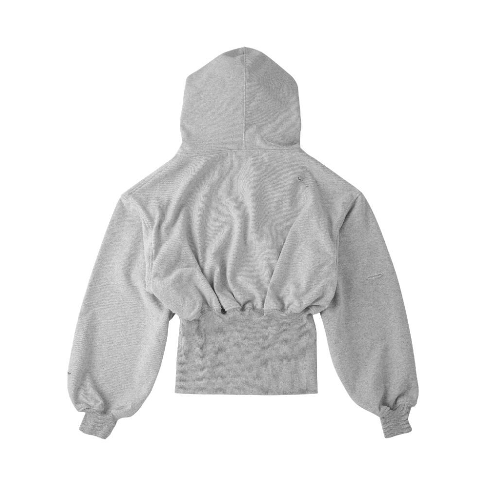 Alternative view of Áo khoác dây kéo unisex | Gash Cropped Hoodie Zip