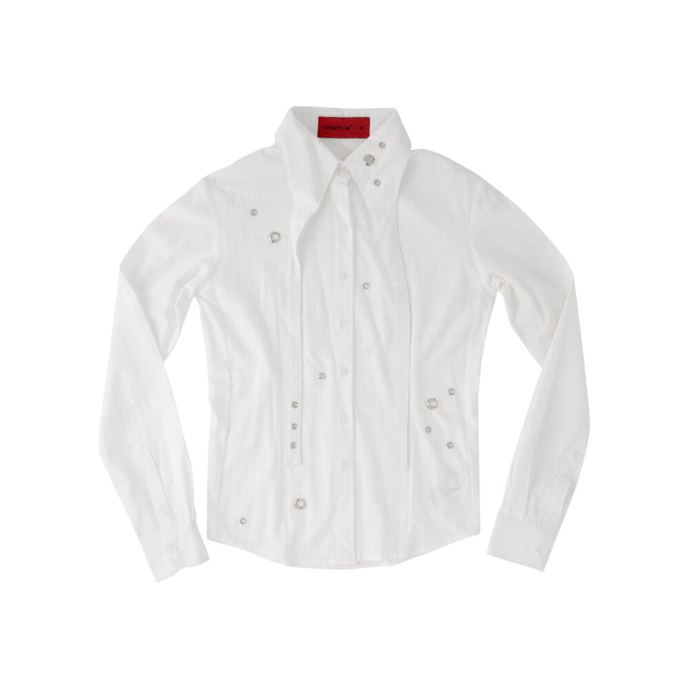 Alternative view of Áo sơ mi thiết kế nữ | Long Collar Shirt