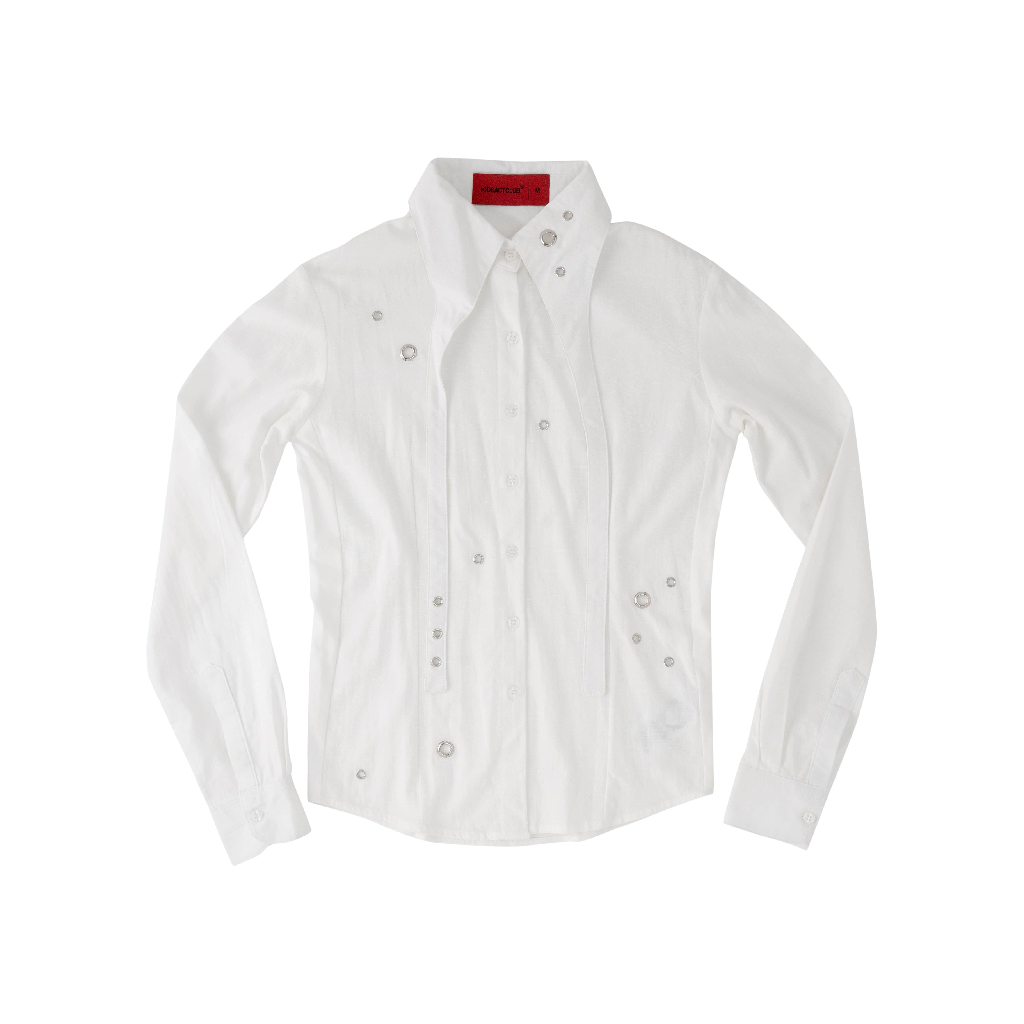 Alternative view of Áo sơ mi thiết kế nữ | Long Collar Shirt