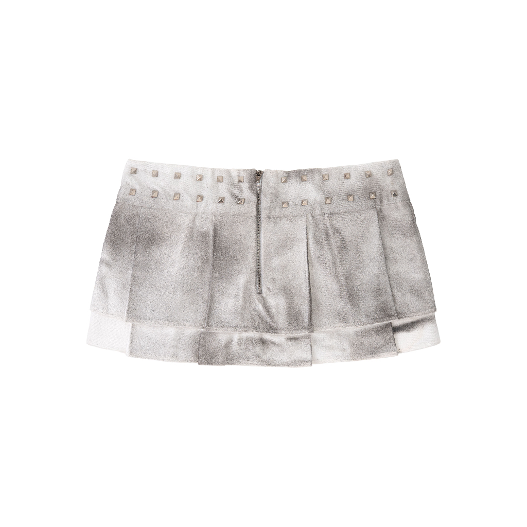 Alternative view of Váy thiết kế xếp ly wash nữ | Studded Washed Mini Skirt
