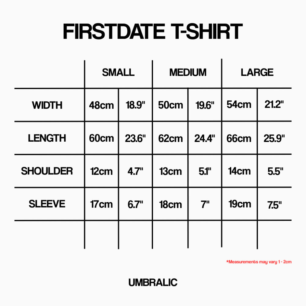 Alternative view of Áo thun unisex | UMBL FIRSTDATE T-SHIRT