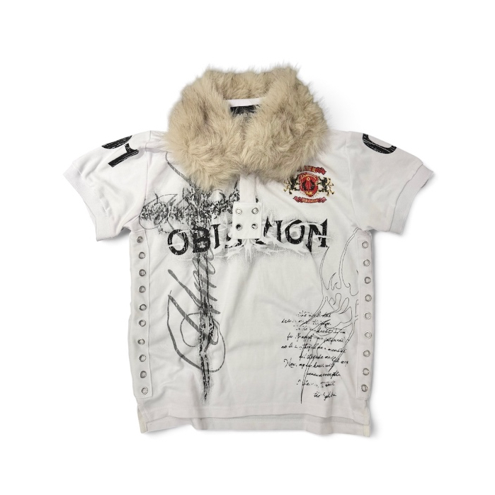 Áo thun POLO cổ lông unisex | UMBL OBLIVION WHITE POLO